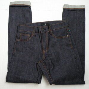 NWOT Uniqlo Jill Sander +J Selvedge Slim Fit Straight Jeans In Navy Size 28 X 33